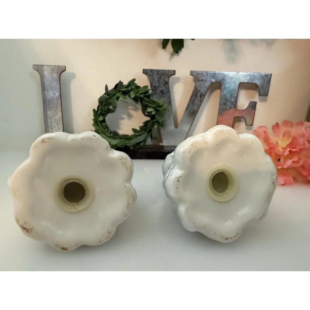 Vintage Snowy Evergreen Ceramic 4